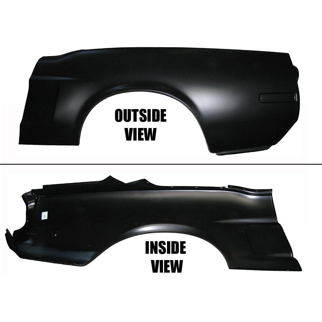 1968 Ford Mustang Convertible Quarter Panel OE Style w/Indent & Recessed Side Marker LH