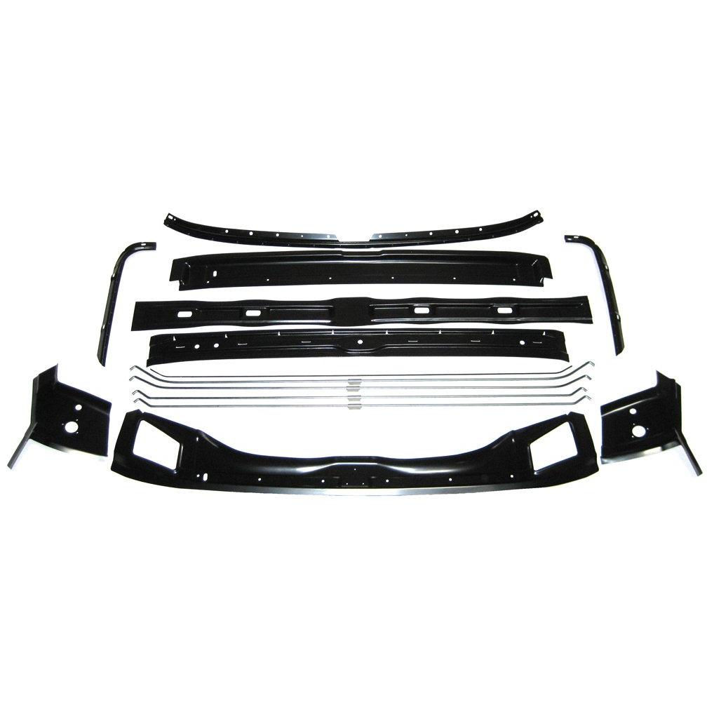 1967-1968 Chevy Camaro Roof Panel Brace Kit, 14 Piece