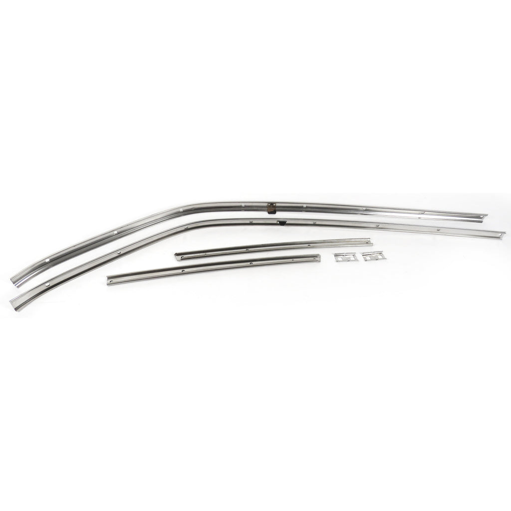 1966-1967 Chevy Chevelle Roof Rail Weather Strip Channel Set