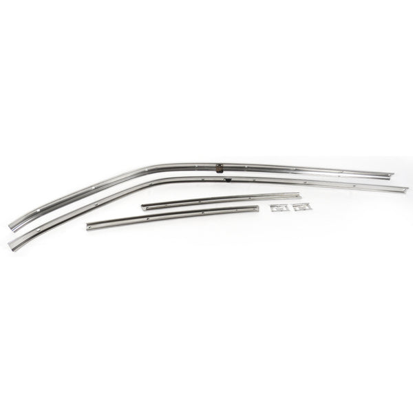 1966-1967 Chevy Chevelle Roof Rail Weather Strip Channel Set