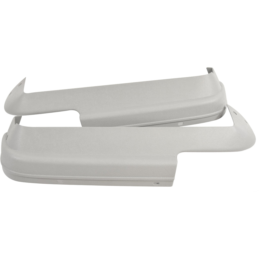 1967 Ford Mustang Deluxe/Shelby Bucket Seat Lower Side Plastic Trims Pair Grey