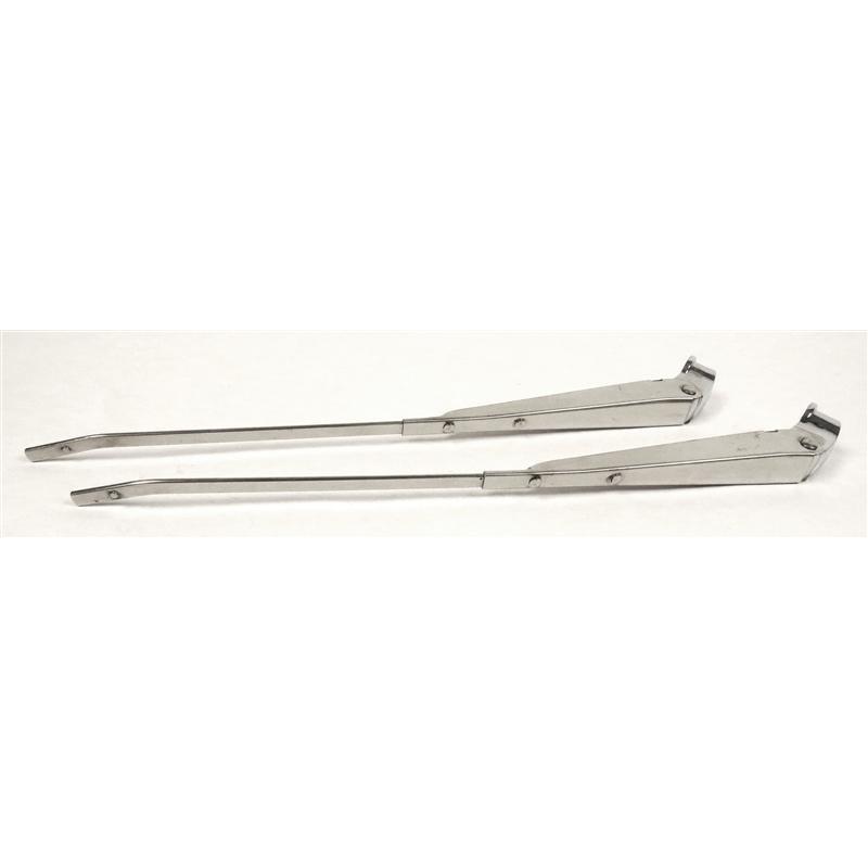 1967-1969 Chevy Camaro Wiper Arm, Pair, Bright Finish, Coupe