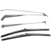 1968-1972 GM A Body BRIGHT WIPER ARMS & POLISHED BLADES KIT W/HIDDEN ARM STYLE